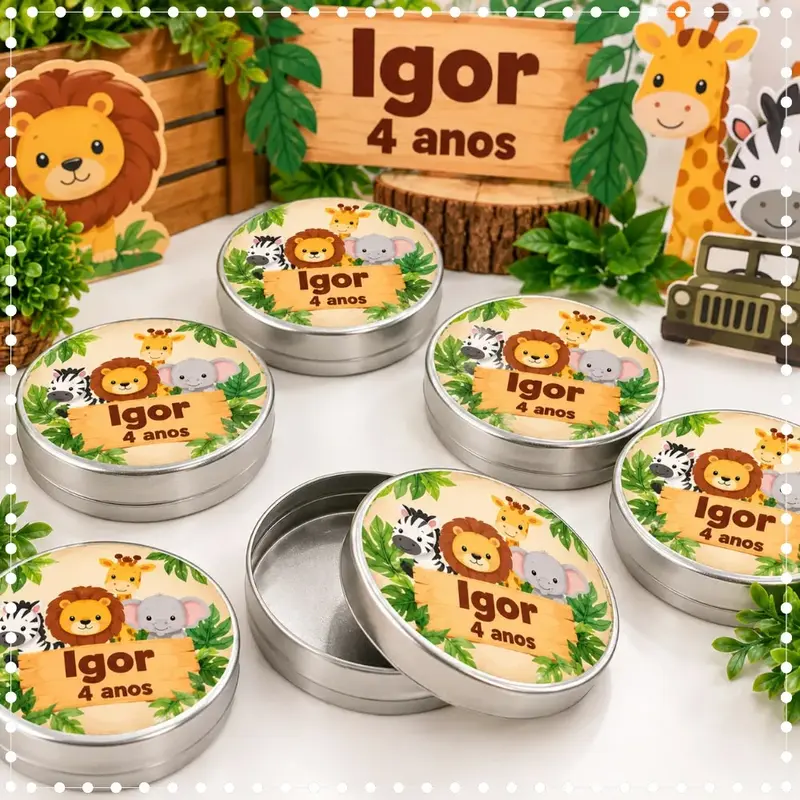 Latinhas Adesivadas Personalizadas Lembrancinhas De Festas
